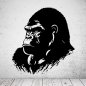 Preview: 46184W Gorilla seitlich Wandsticker